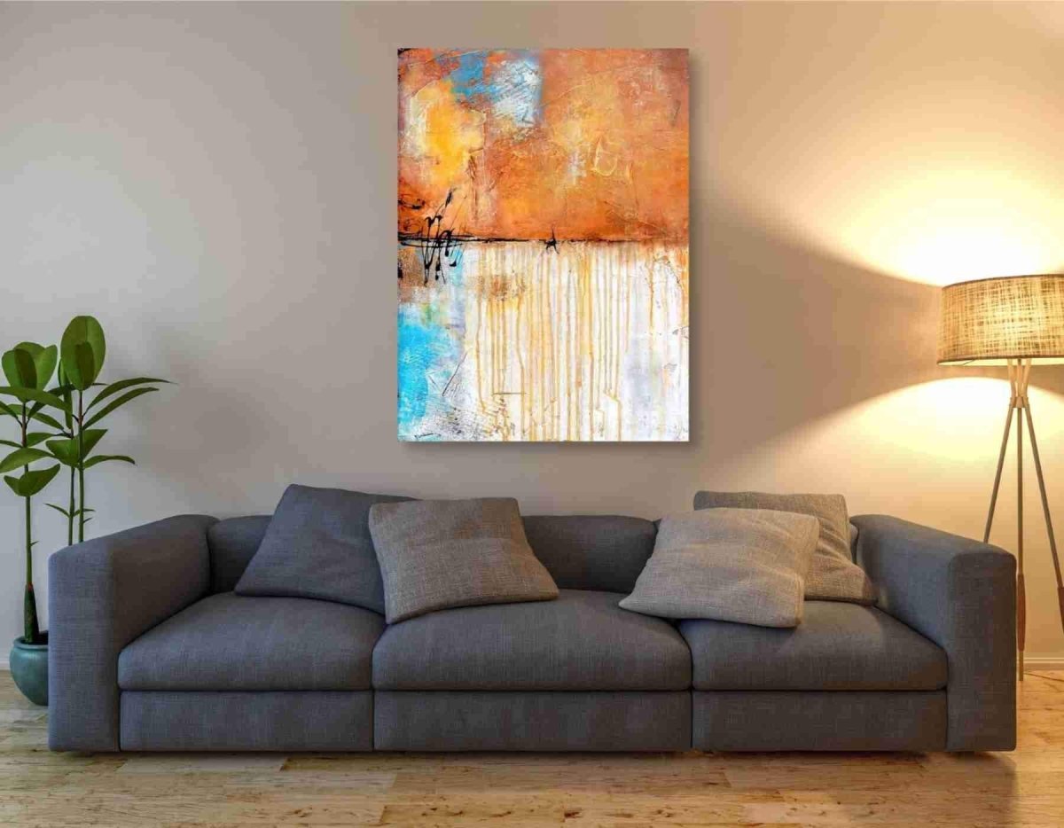 Epic Graffiti 'November Rain I' by Erin Ashley Canvas Wall Art, 40"x54" – #collection_name#