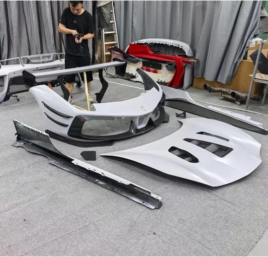 100% dry carbon fiber body kit compatible with Ferrari 488 EVO GT3