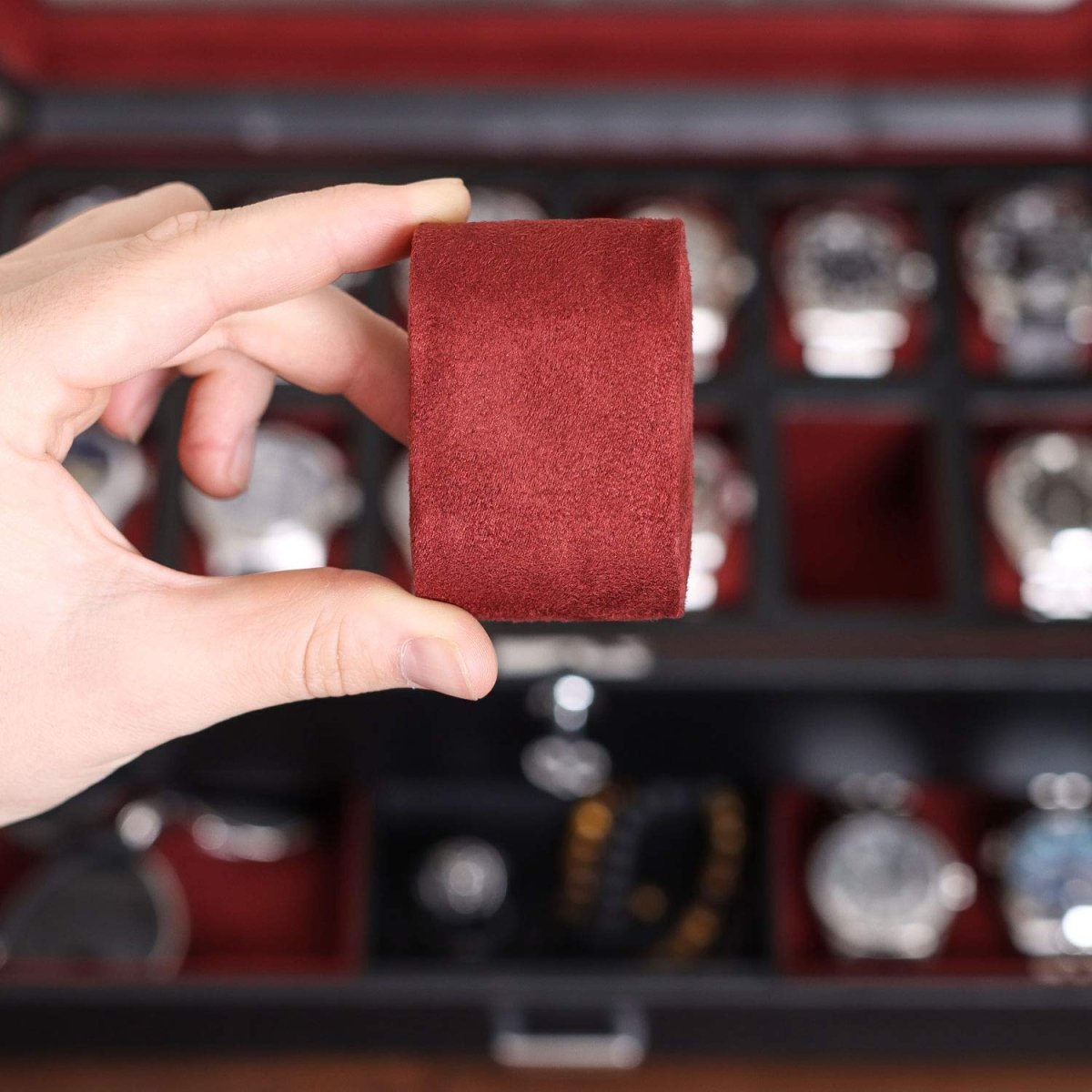 12 - Slot Matte Black Watch Box with Valet Drawers – collection_name – Luxury Collection – Amazon affiliate