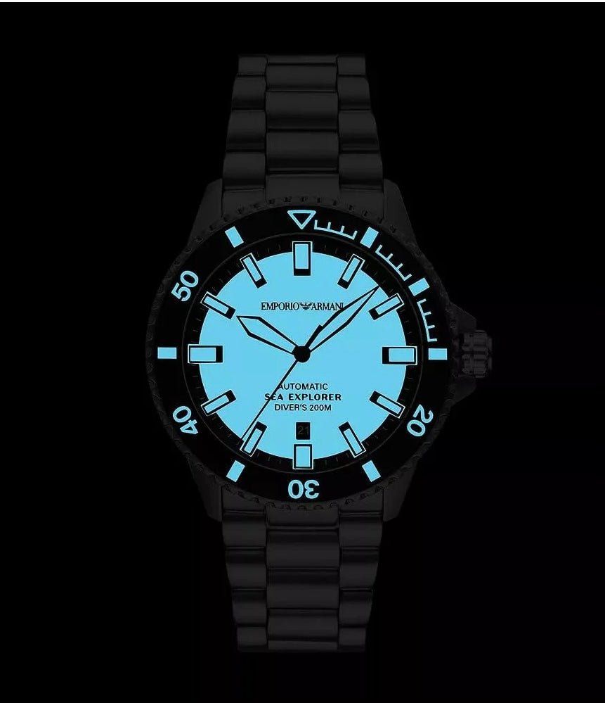 Emporio Armani Men's Analog Automatic Watch with Stainless Steel Strap – collection_name