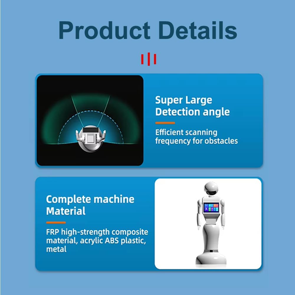 Advanced AI Restaurant Robot Waiter - Hotel Room Service & Table Delivery,