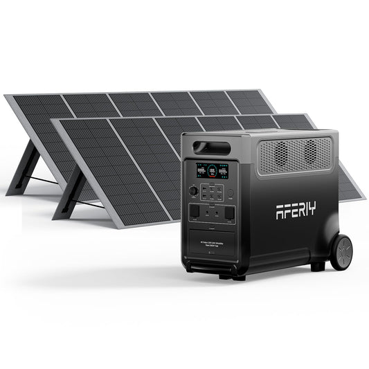 AFERIY Portable Power Station 3600W 3840Wh, with 4x 400W Portable Solar Panel – collection_name – Luxury Collection