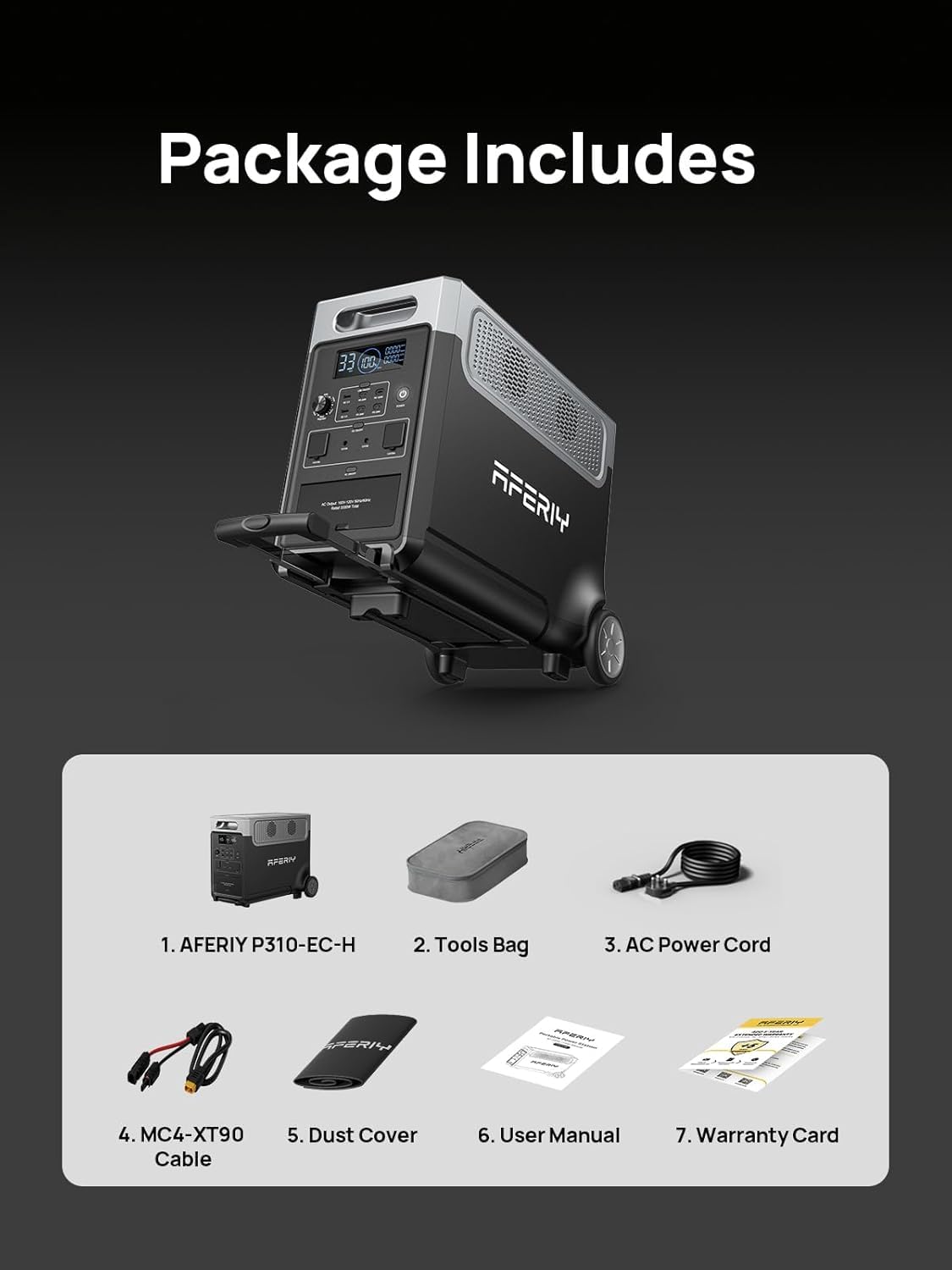 AFERIY Portable Power Station 3600W 3840Wh, with 4x 400W Portable Solar Panel – collection_name – Luxury Collection