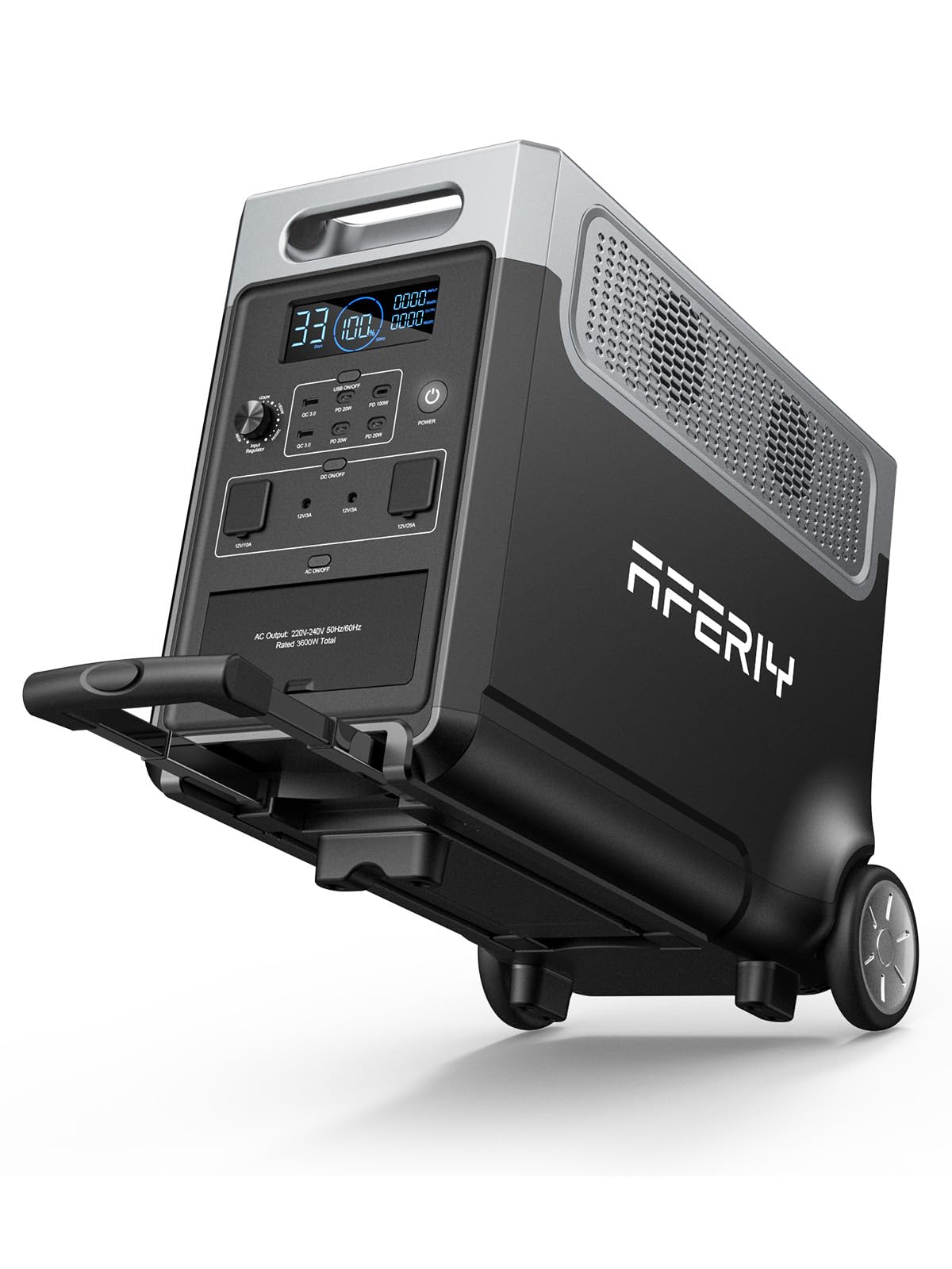 AFERIY Portable Power Station 3600W 3840Wh, with 4x 400W Portable Solar Panel – collection_name – Luxury Collection