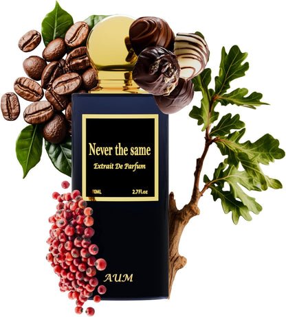 AUM Never The Same – Extrait de Parfum Unisex 80 ml | Bold & Captivating Perfume with Rum, Roasted Coffee, Oakwood & Vanilla