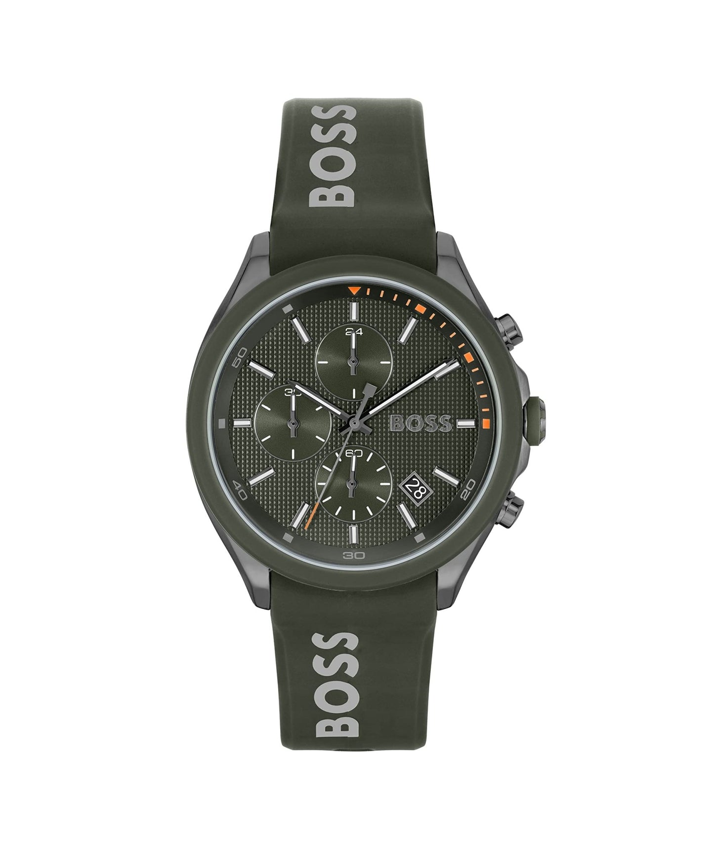 BOSS Men's 44mm Chronograph Quartz Watch Velocity Collection with Silicone Strap – collection_nam