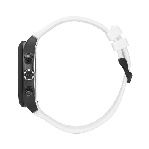 BOSS Men's 44mm Chronograph Quartz Watch Velocity Collection with Silicone Strap