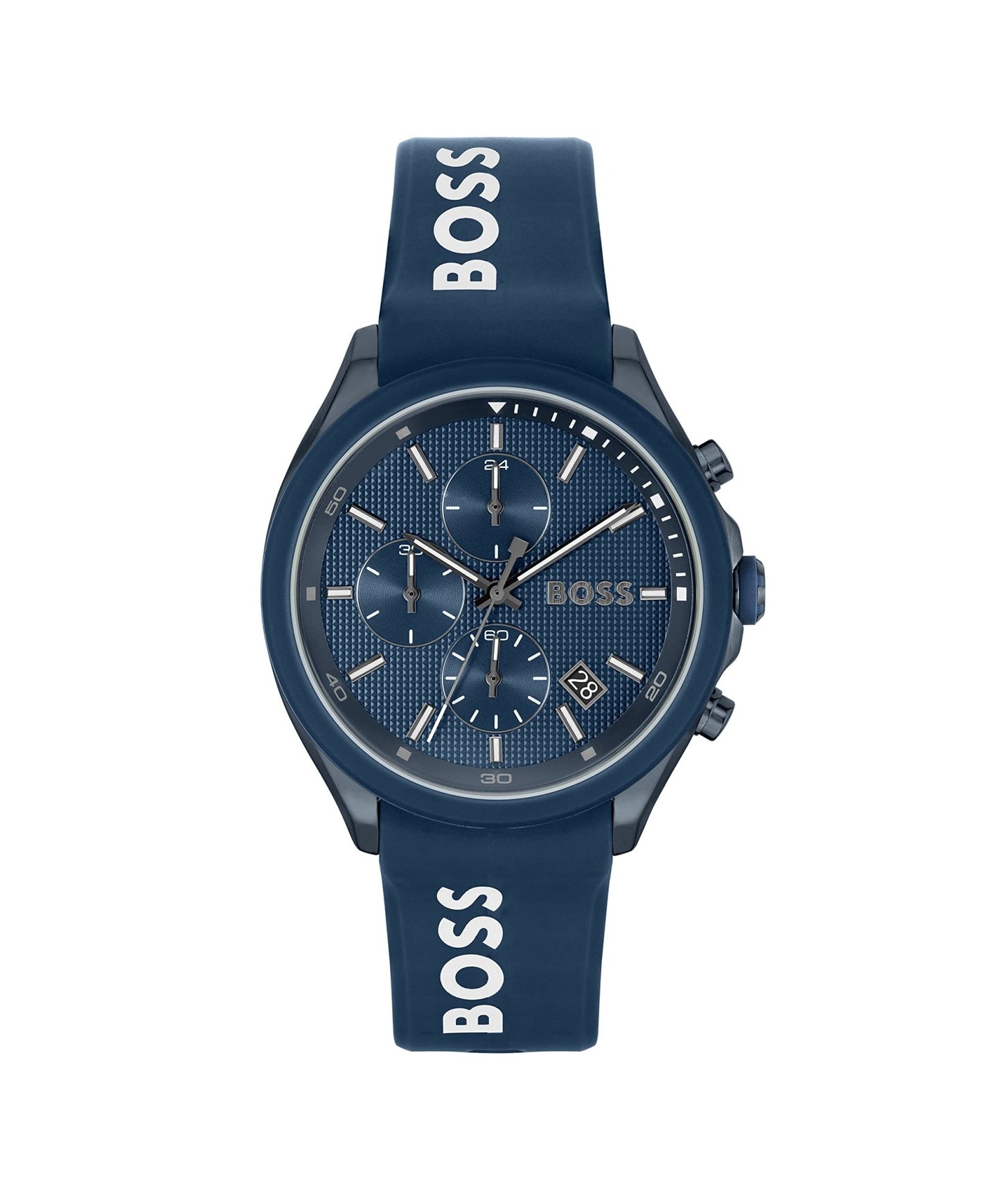 BOSS Men's 44mm Chronograph Quartz Watch Velocity Collection with Silicone Strap