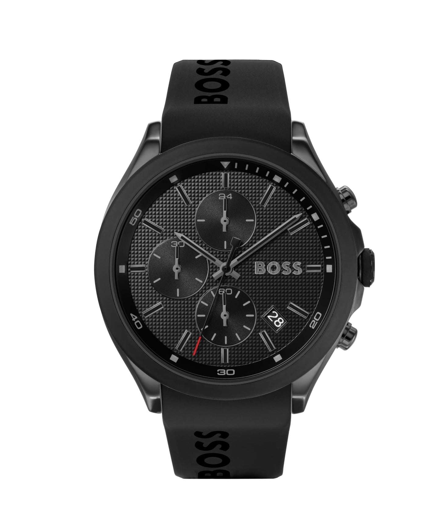 BOSS Men's 44mm Chronograph Quartz Watch Velocity Collection with Silicone Strap