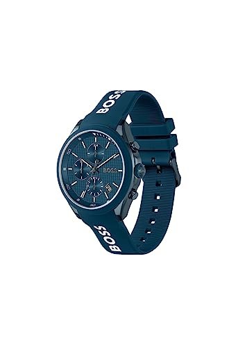 BOSS Men's 44mm Chronograph Quartz Watch Velocity Collection with Silicone Strap