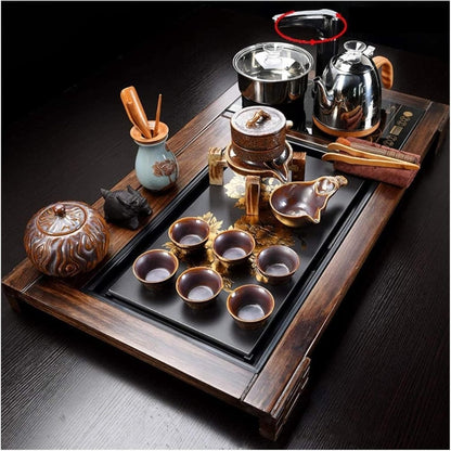 Chinese Tea Ceremony Set, Kung Fu Tea Serving Tray with Solid Wood – collection_name – Luxury Collection – Amazon affiliate