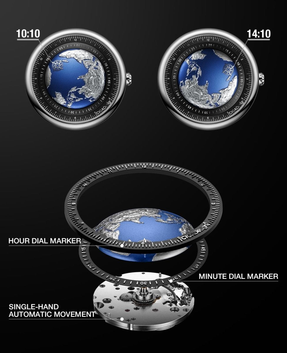 CIGA Design Mechanical Automatic Watch - Blue Planet U Series – collection_name – Luxury Collection – Amazon affiliate