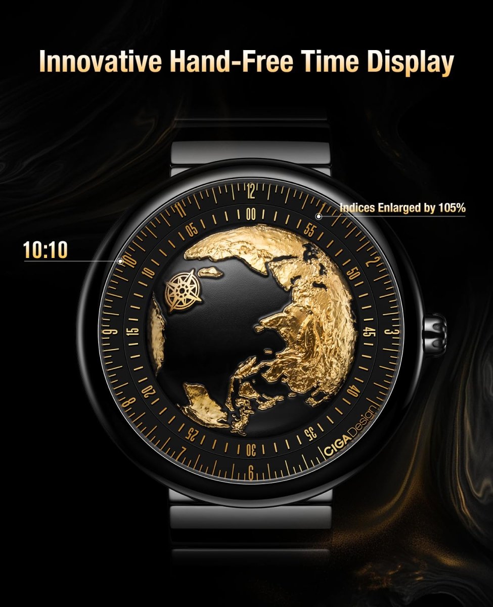 CIGA Design Mechanical Automatic Watch - Blue Planet U Series – collection_name – Luxury Collection – Amazon affiliate