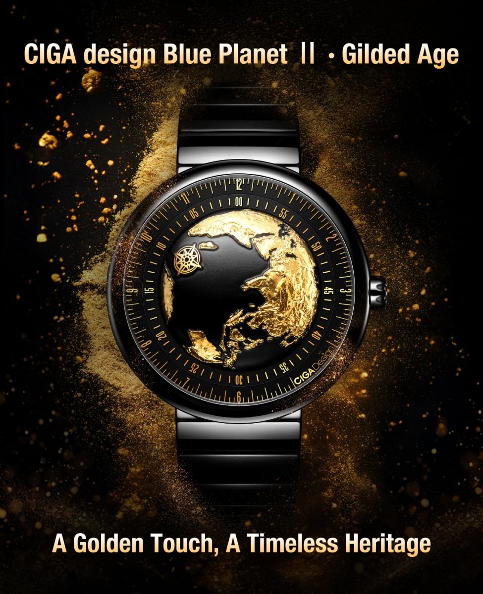 CIGA Design Mechanical Automatic Watch - Blue Planet U Series – collection_name – Luxury Collection – Amazon affiliate