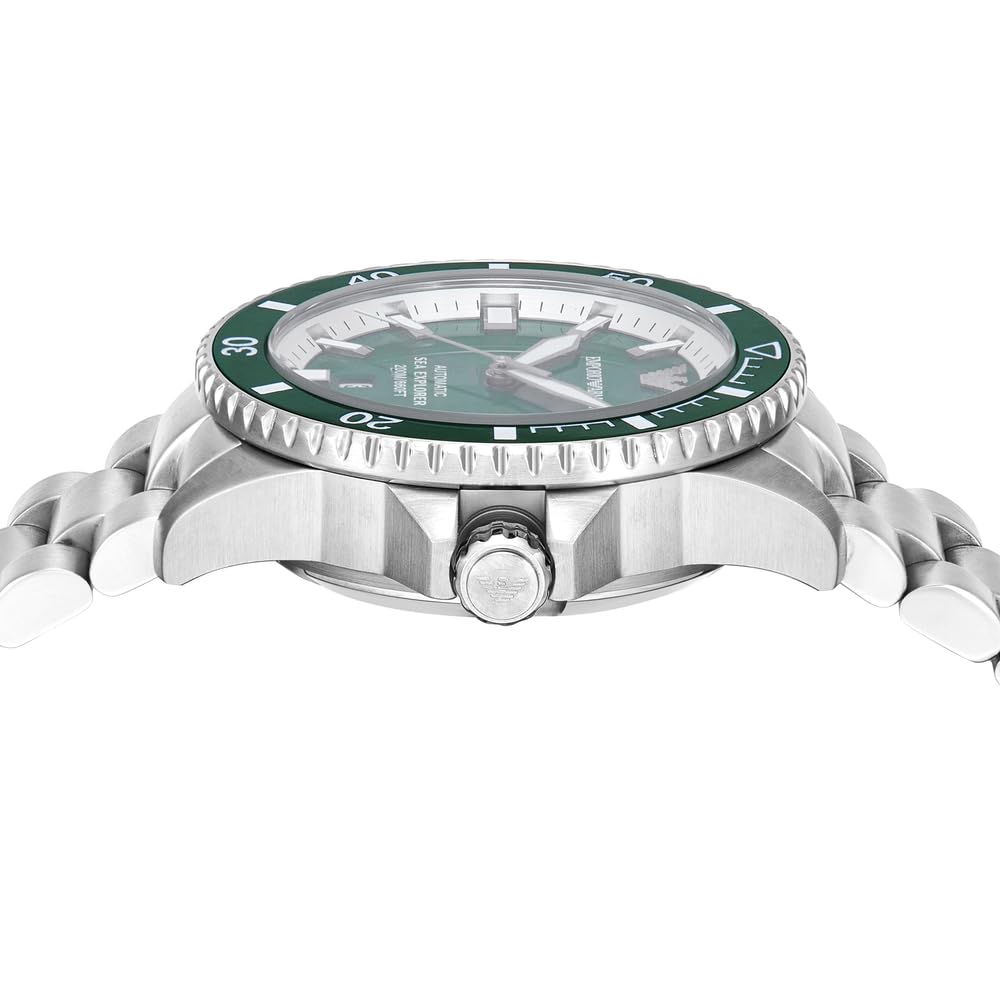 Emporio Armani Men's Analog Automatic Watch with Stainless Steel Strap – collection_name