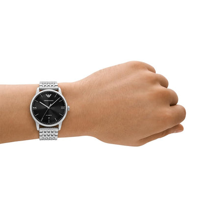 Emporio Armani Men's Analog Automatic Watch with Stainless Steel Strap – collection_name