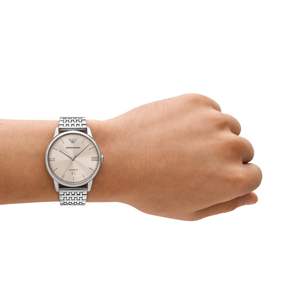 Emporio Armani Men's Analog Automatic Watch with Stainless Steel Strap – collection_name