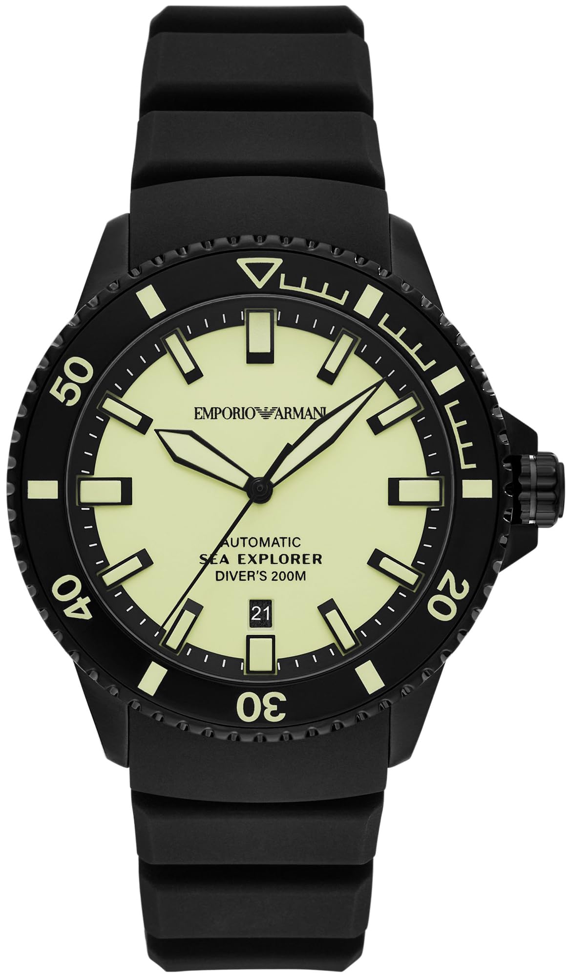 Emporio Armani Men's Analog Automatic Watch with Stainless Steel Strap – collection_name