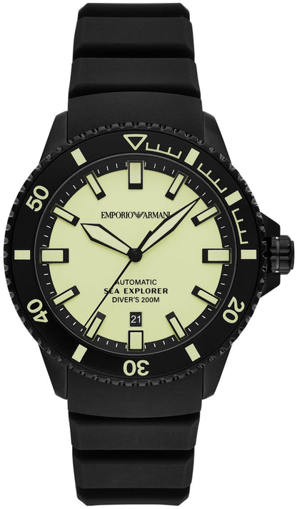 Emporio Armani Men's Analog Automatic Watch with Stainless Steel Strap – collection_name