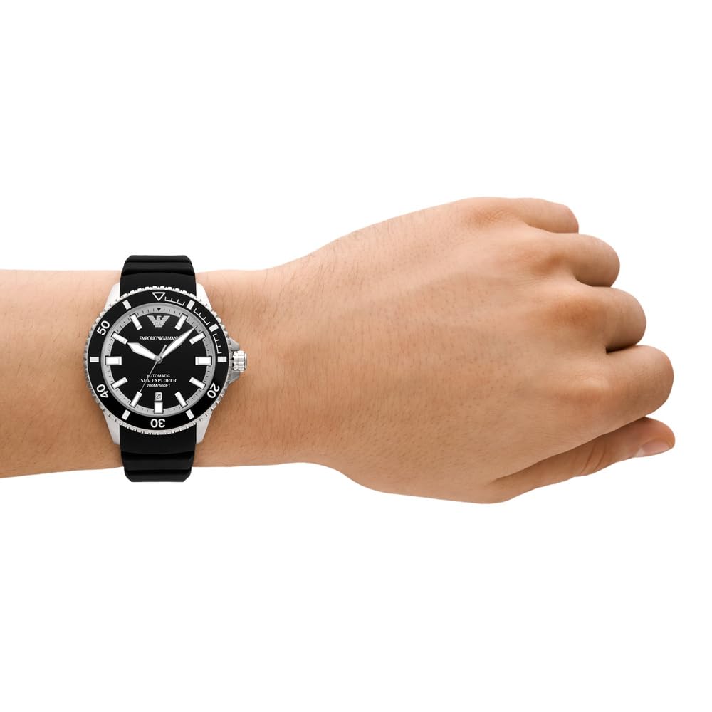 Emporio Armani Men's Analog Automatic Watch with Stainless Steel Strap – collection_name