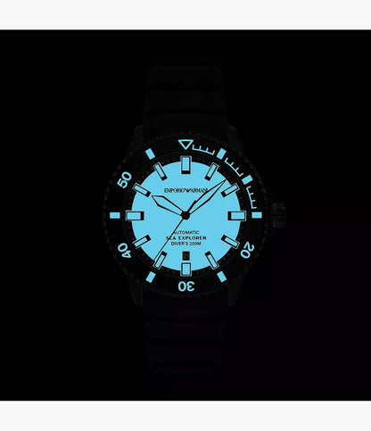 Emporio Armani Men's Analog Automatic Watch with Stainless Steel Strap – collection_name