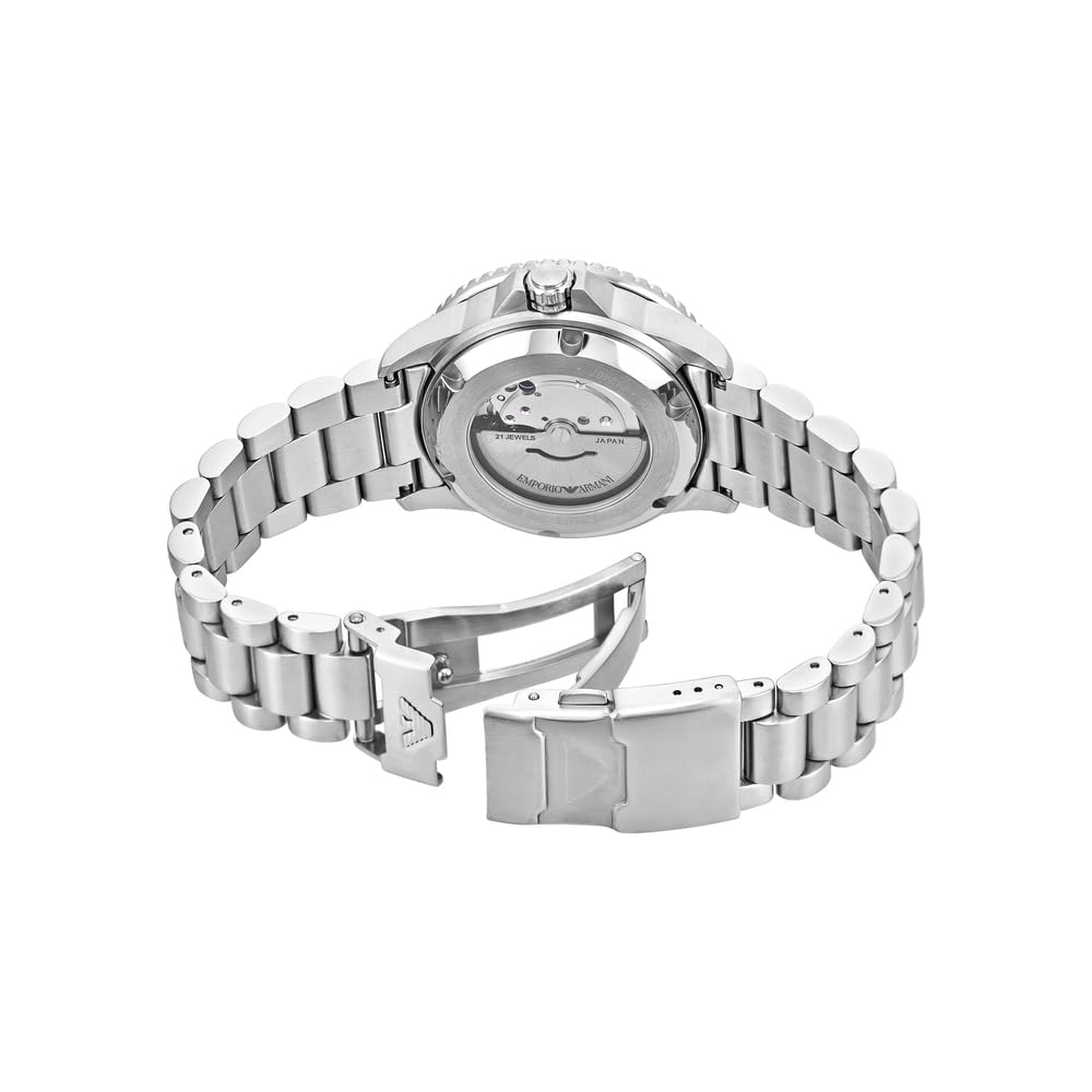 Emporio Armani Men's Analog Automatic Watch with Stainless Steel Strap – collection_name