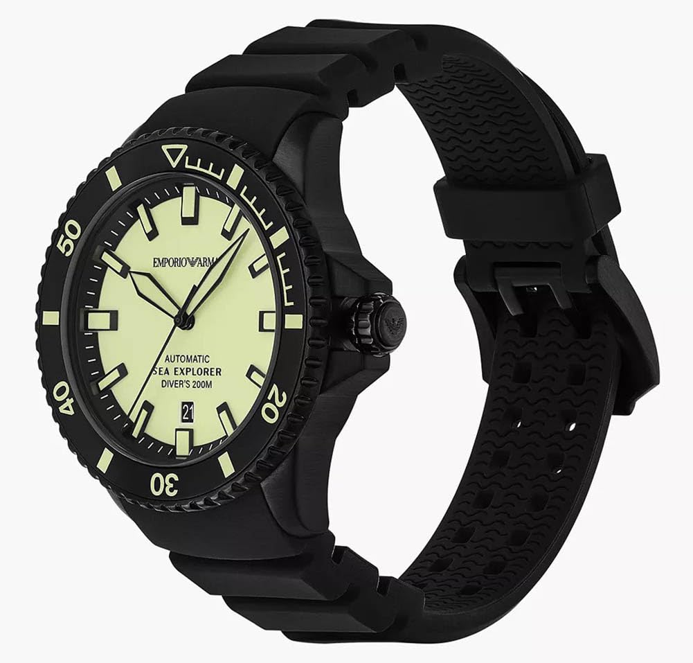 Emporio Armani Men's Analog Automatic Watch with Stainless Steel Strap – collection_name