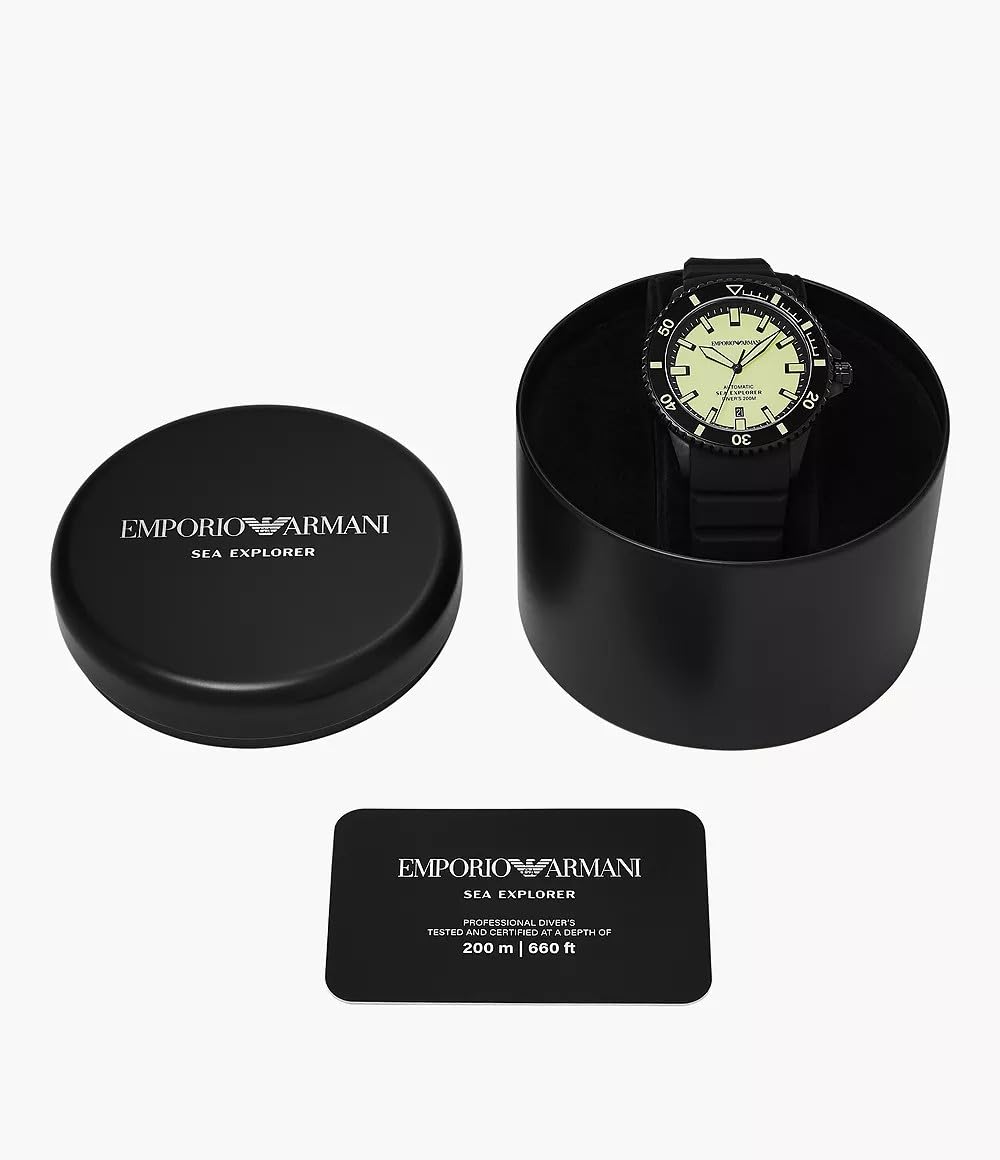 Emporio Armani Men's Analog Automatic Watch with Stainless Steel Strap – collection_name