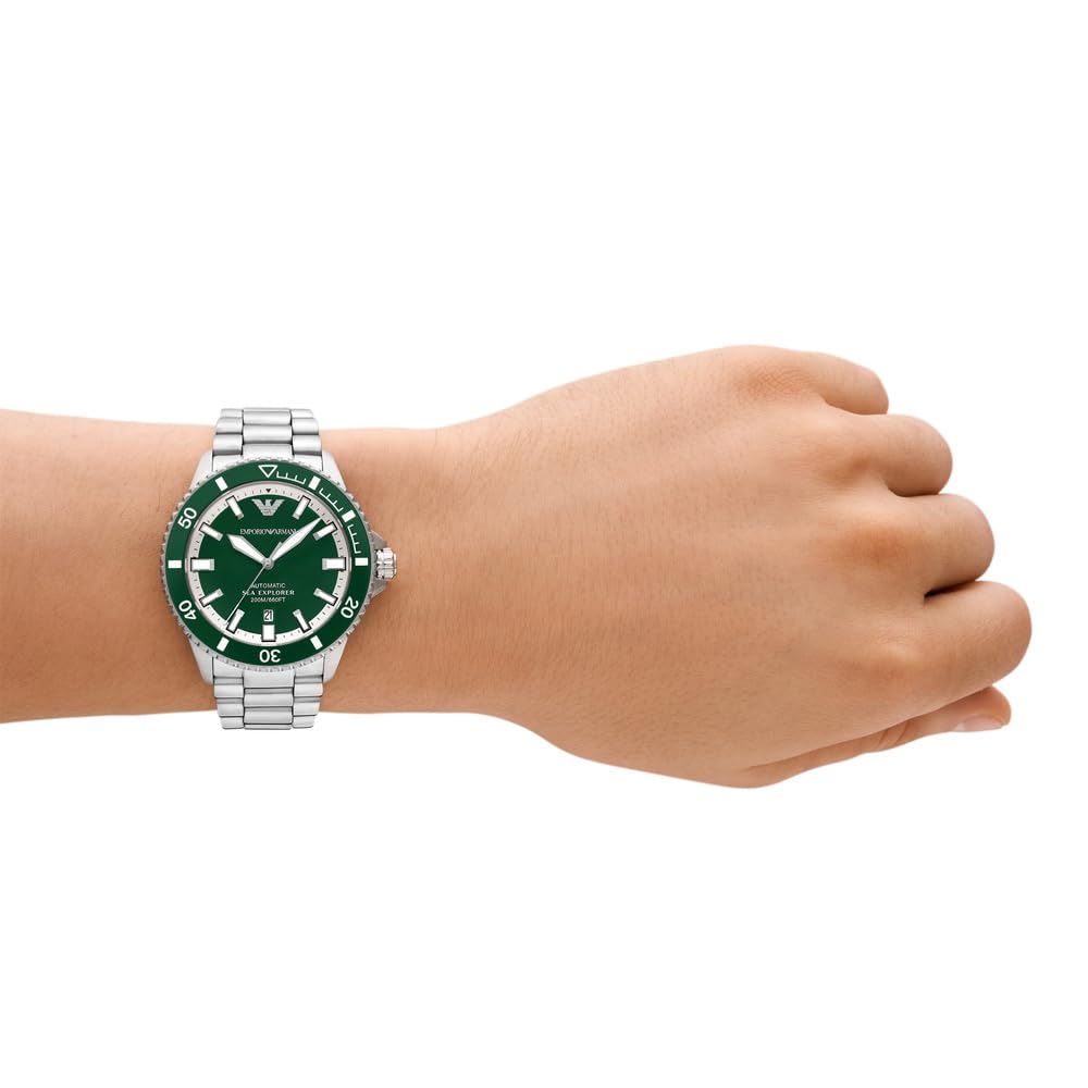 Emporio Armani Men's Analog Automatic Watch with Stainless Steel Strap – collection_name