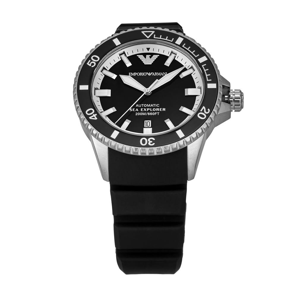 Emporio Armani Men's Analog Automatic Watch with Stainless Steel Strap – collection_name