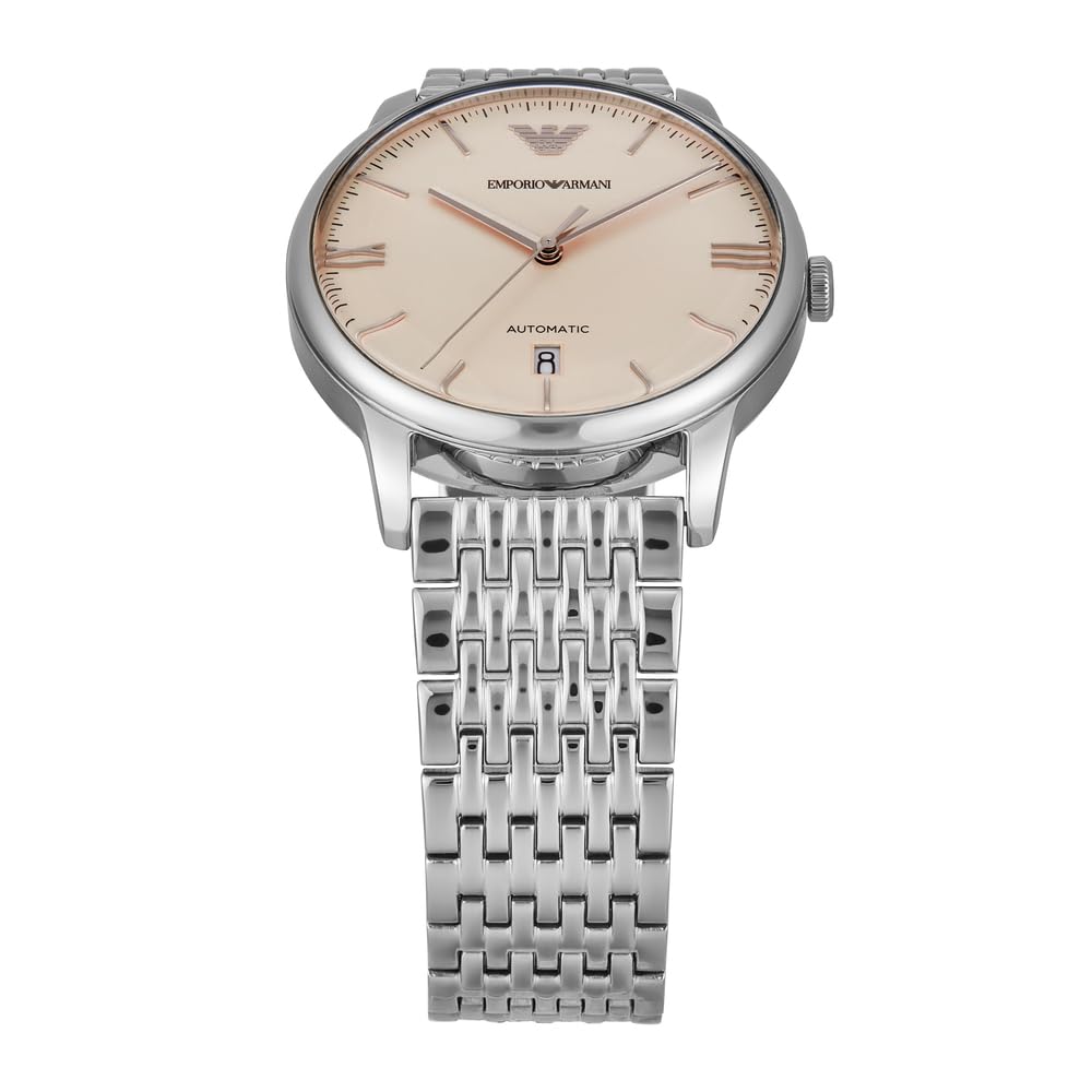 Emporio Armani Men's Analog Automatic Watch with Stainless Steel Strap – collection_name
