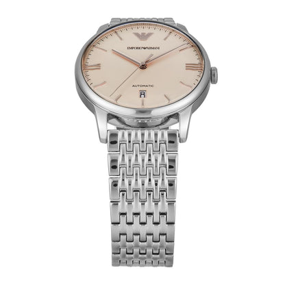 Emporio Armani Men's Analog Automatic Watch with Stainless Steel Strap – collection_name