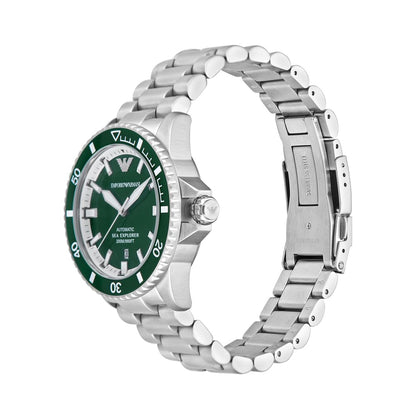 Emporio Armani Men's Analog Automatic Watch with Stainless Steel Strap – collection_name