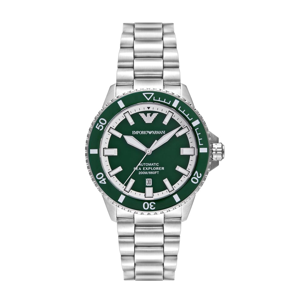 Emporio Armani Men's Analog Automatic Watch with Stainless Steel Strap – collection_name