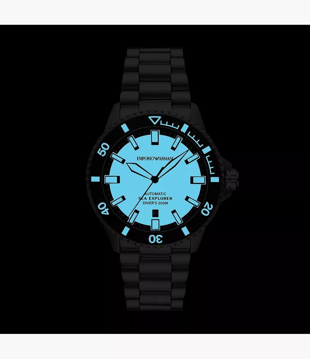 Emporio Armani Men's Analog Automatic Watch with Stainless Steel Strap – collection_name