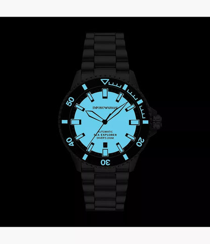 Emporio Armani Men's Analog Automatic Watch with Stainless Steel Strap – collection_name