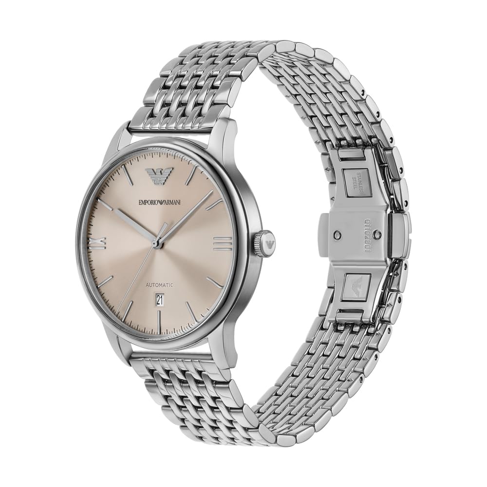 Emporio Armani Men's Analog Automatic Watch with Stainless Steel Strap – collection_name
