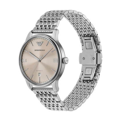 Emporio Armani Men's Analog Automatic Watch with Stainless Steel Strap – collection_name