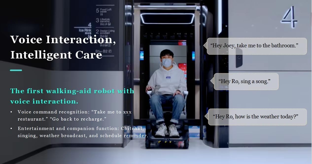 Intelligent Walking Assistance Robot, Features Autonomous Navigation and 3D Intelligent Obstacle Avoidance,