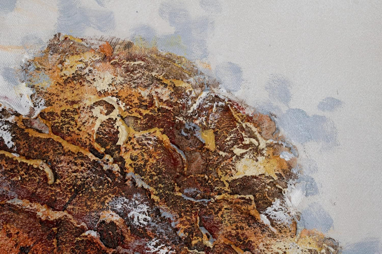 Kunstloft Acrylic painting 'Golden October' 31x31inches handmade canvas – collection_name – Luxury Collection