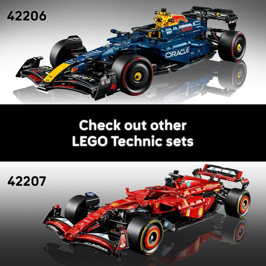 LEGO Technic Oracle Red Bull Racing RB20 F1 Car Model Kit - Collectible Formula 1 Building Set with 1:8 Scale