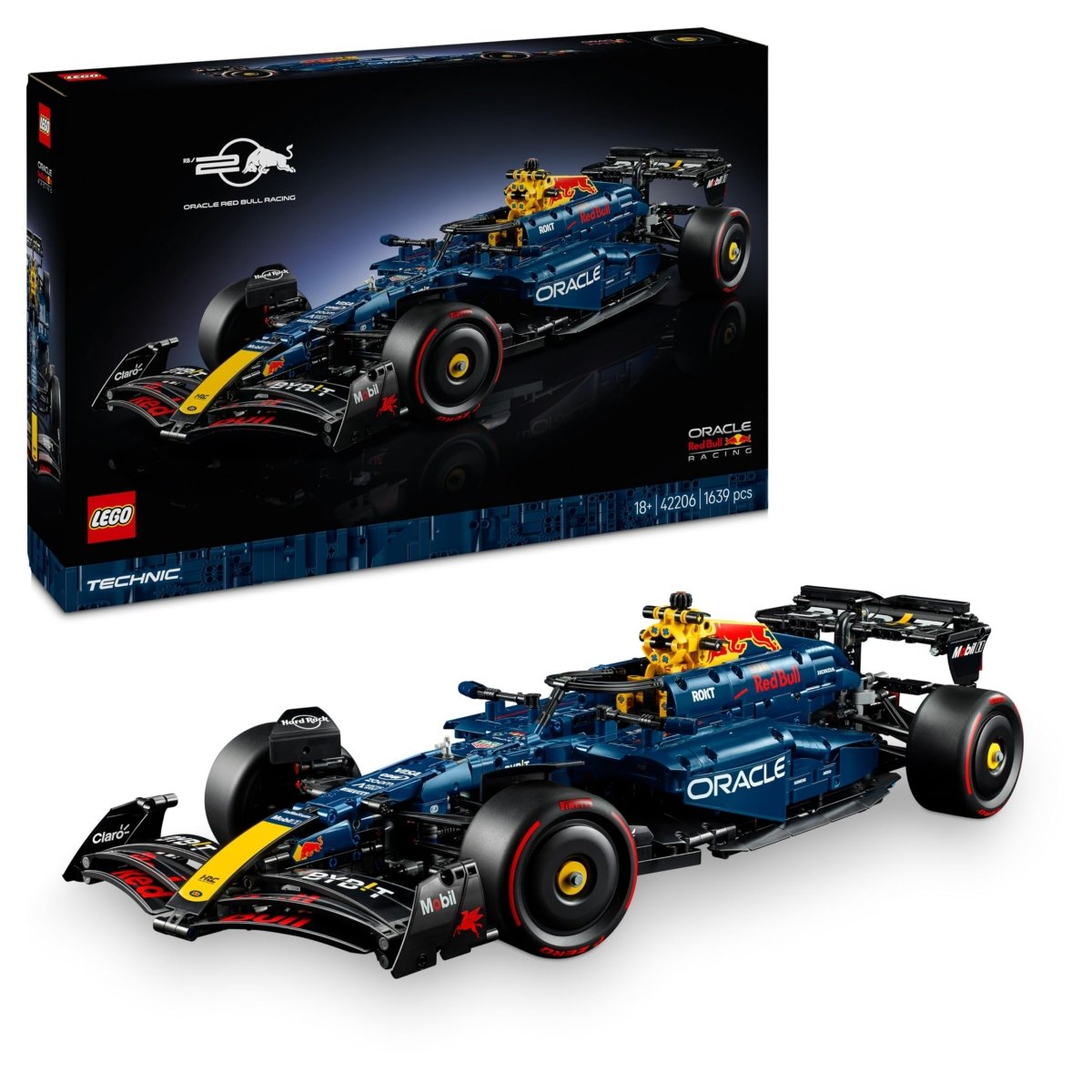 LEGO Technic Oracle Red Bull Racing RB20 F1 Car Model Kit - Collectible Formula 1 Building Set with 1:8 Scale