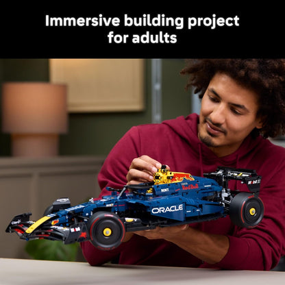 LEGO Technic Oracle Red Bull Racing RB20 F1 Car Model Kit - Collectible Formula 1 Building Set with 1:8 Scale
