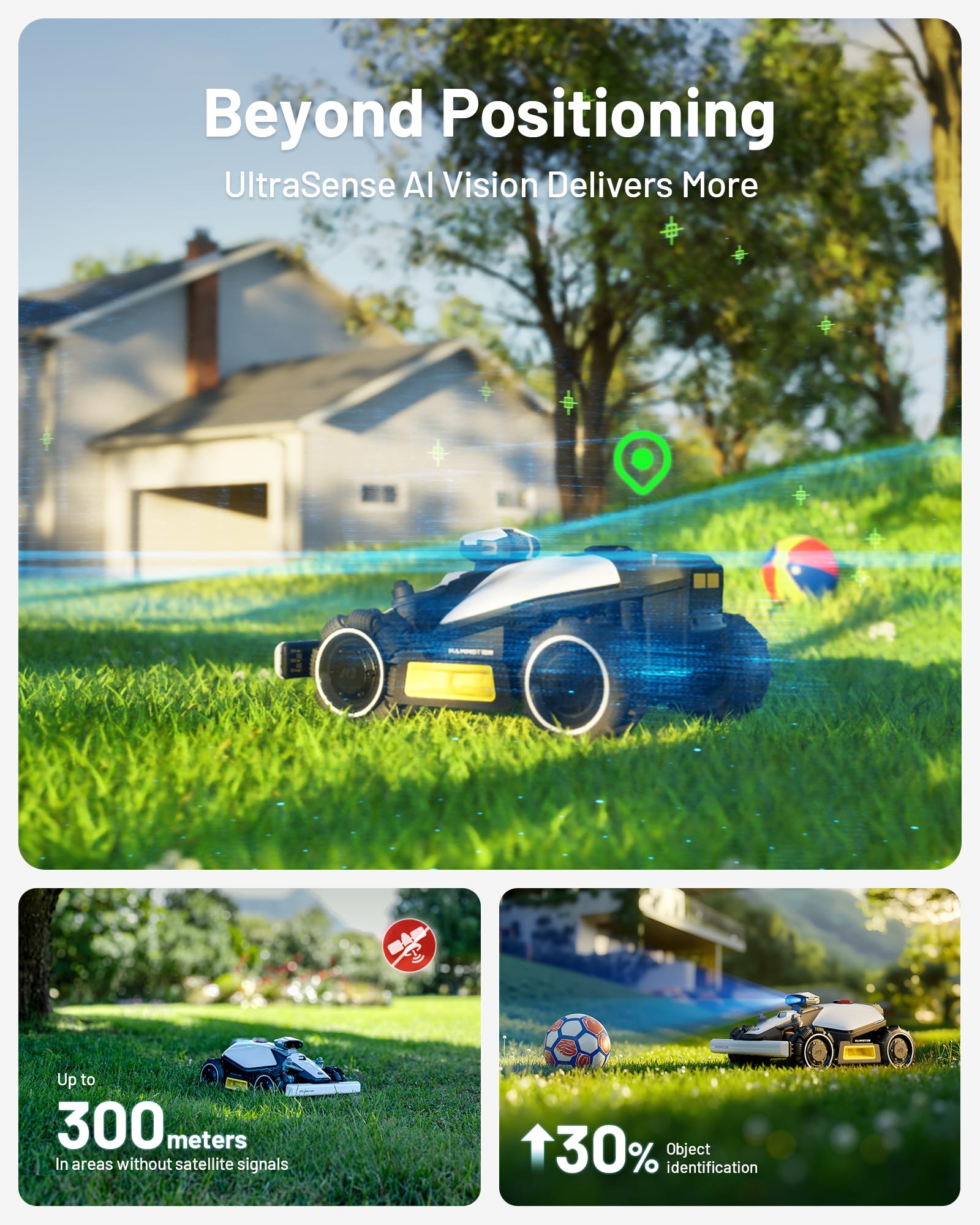 MAMMOTION LUBA mini AWD Robot Lawn Mower without Boundary