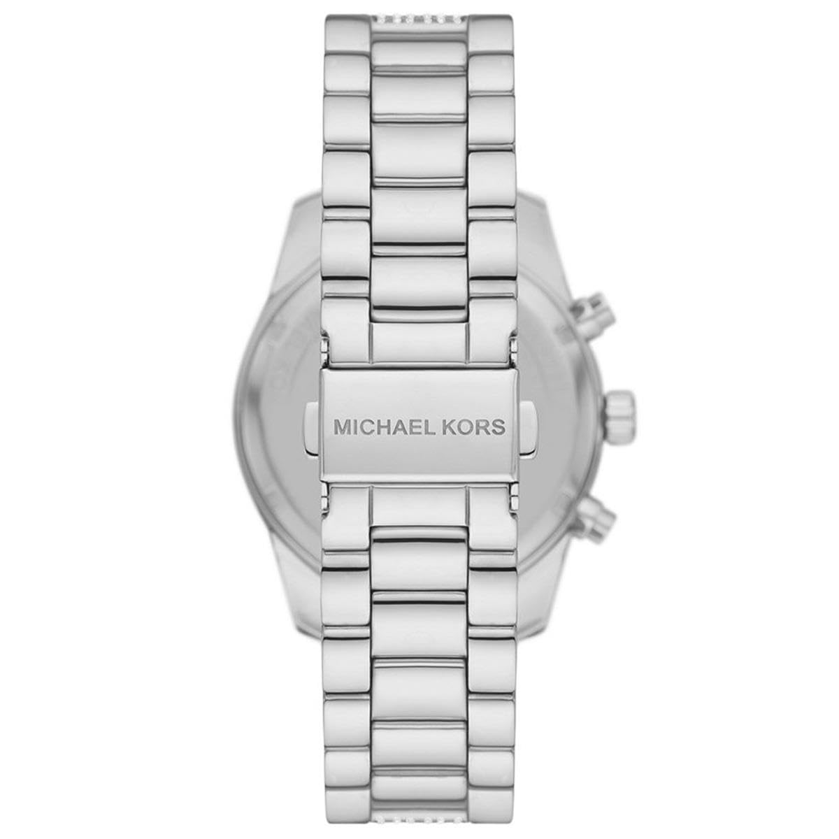 Michael Kors Lexington Watch for Women, Quartz Chronograph Movement with Stainless Steel Strap