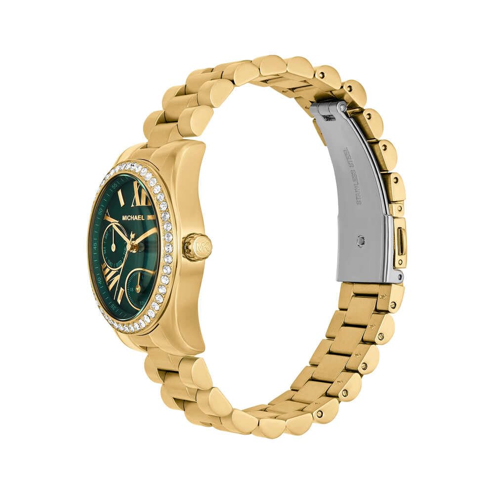 Michael Kors Lexington Watch for Women, Quartz Chronograph Movement with Stainless Steel Strap