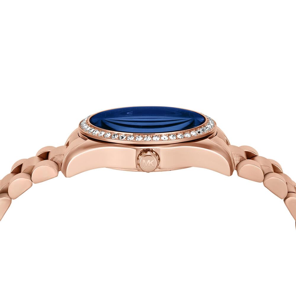 Michael Kors Lexington Watch for Women, Quartz Chronograph Movement with Stainless Steel Strap