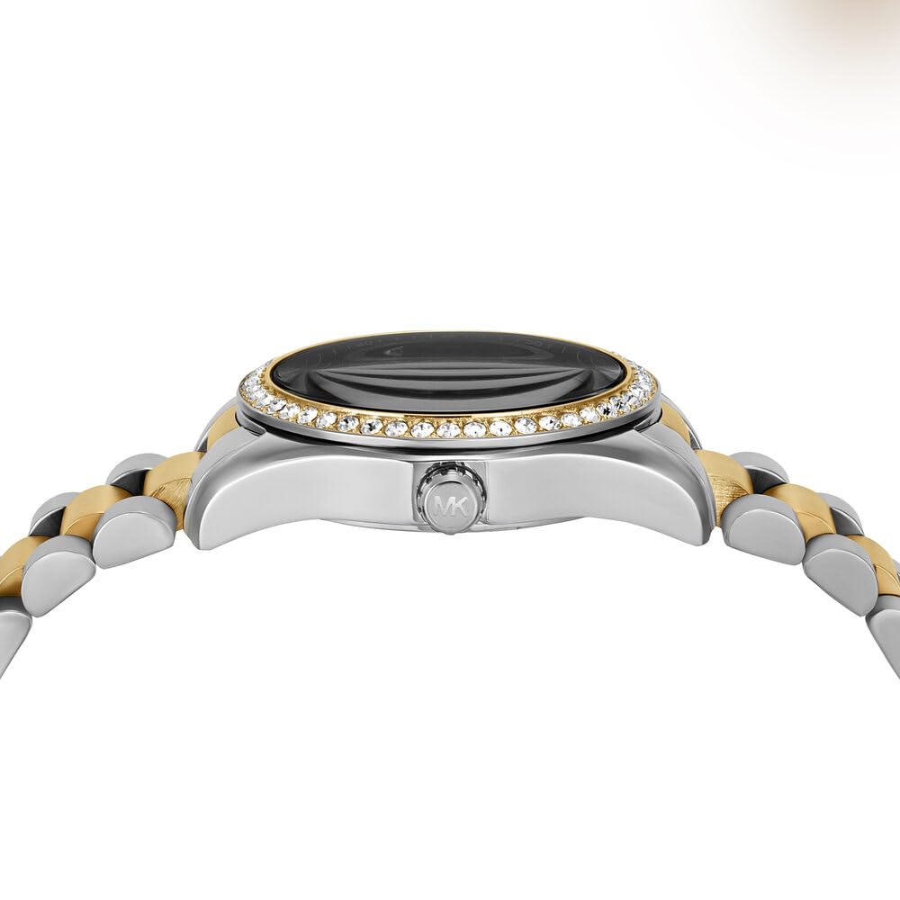 Michael Kors Lexington Watch for Women, Quartz Chronograph Movement with Stainless Steel Strap