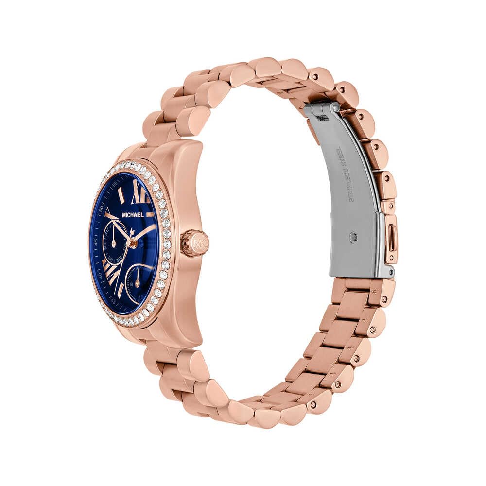 Michael Kors Lexington Watch for Women, Quartz Chronograph Movement with Stainless Steel Strap