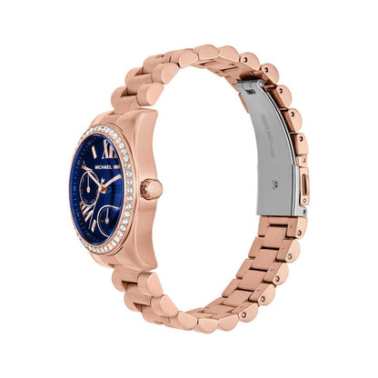 Michael Kors Lexington Watch for Women, Quartz Chronograph Movement with Stainless Steel Strap